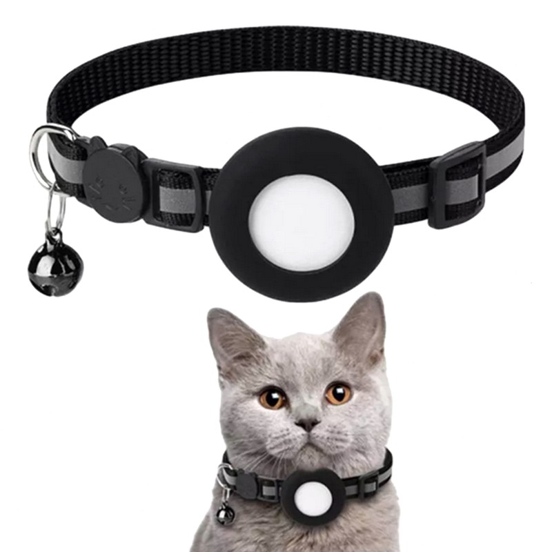 Pour A Pple Airtag Cat Dog Collier Reflet Collier ÉTui Airtag Gps Anti-Perte