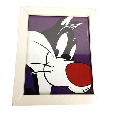 Vntg Looney Tunes SYLVESTER 9.75 x 11.75 Framed Print from WAR...