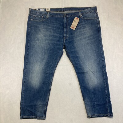 Levi's 502 Regular Taper Jeans Men's 52x30 Blue Stretch New