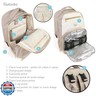 Hudson Baby Unisex Baby Premium Diaper Bag Backpack and Changing Pad, Taupe Beige, One Size