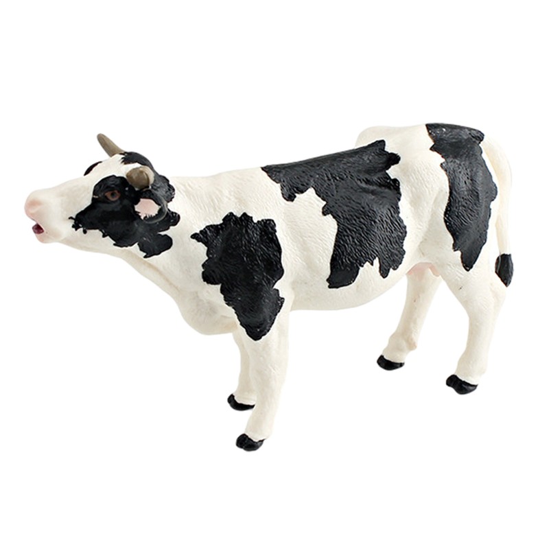 Cattle Figurine Animal Model Farm Animal Toy Garden Miniatures Cattle Figure