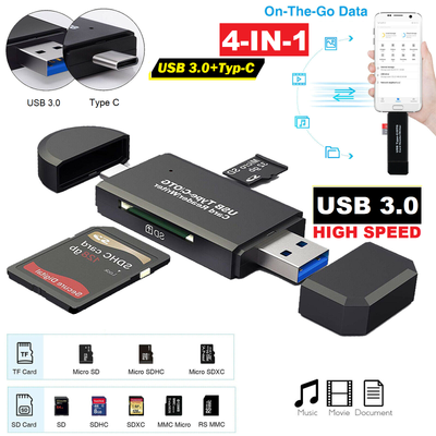 ✅USB 3.0 Speicherkartenleser Kartenleser Micro SD Card Reader Type C OTG Adapter