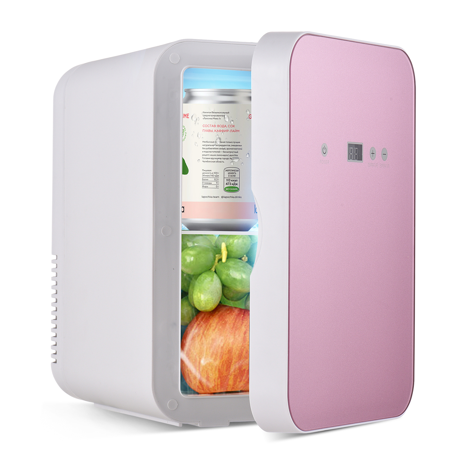8 Liter Capacity Touchscreen Small Refrigerator With Glass F