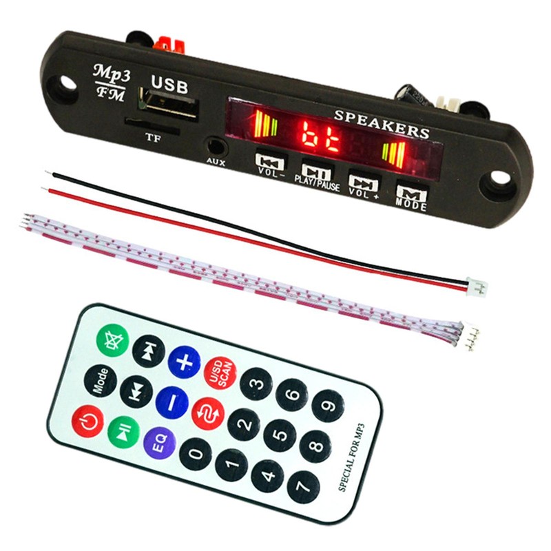 Wireless Bluetooth Decoder Board MP3 Player Car Audio USB TF FM Radio Module