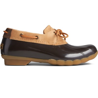 

Sperry Top-Sider Women Saltwater 1-Eye Leather Duck Boot Tan/Brown 7 M Ботинки