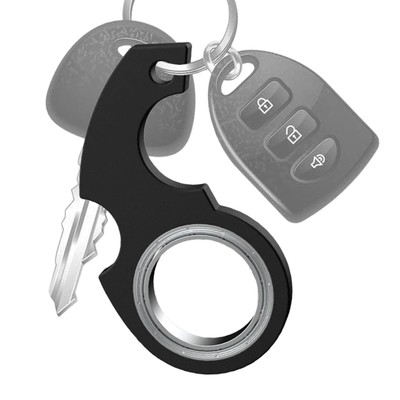 Stress Relief Keychain Spinner Fingertip Spinnin Keyring Finger Fidget Ring Toy