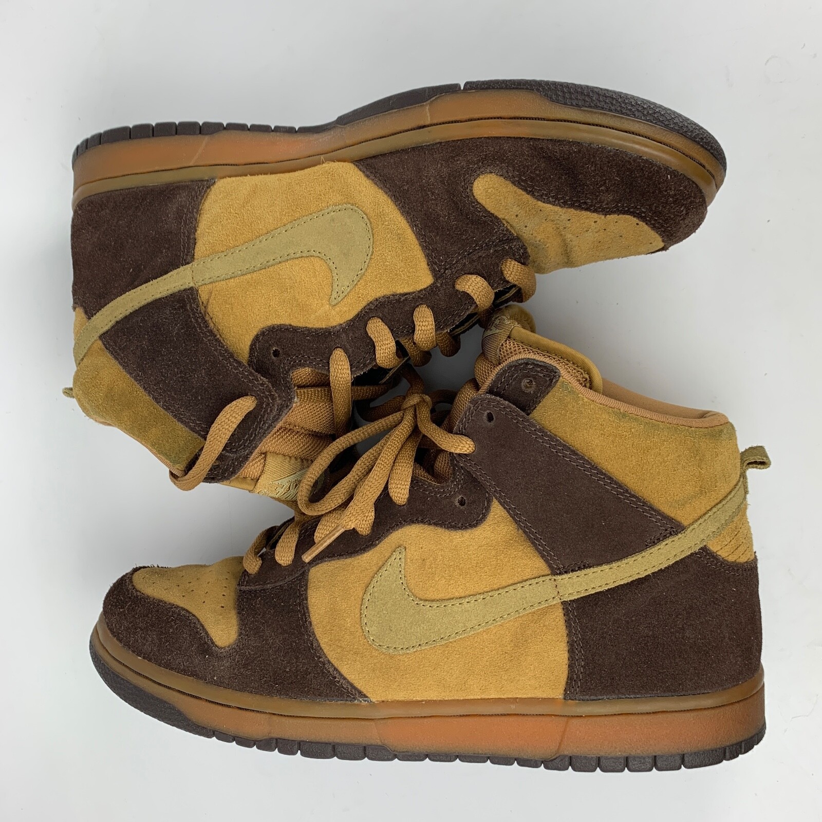 

Nike Dunk High Pro SB Brown Pack Maple Wheat Hay Baroque 305050-222 Мужские 10, Коричневый, Nike SB Dunk