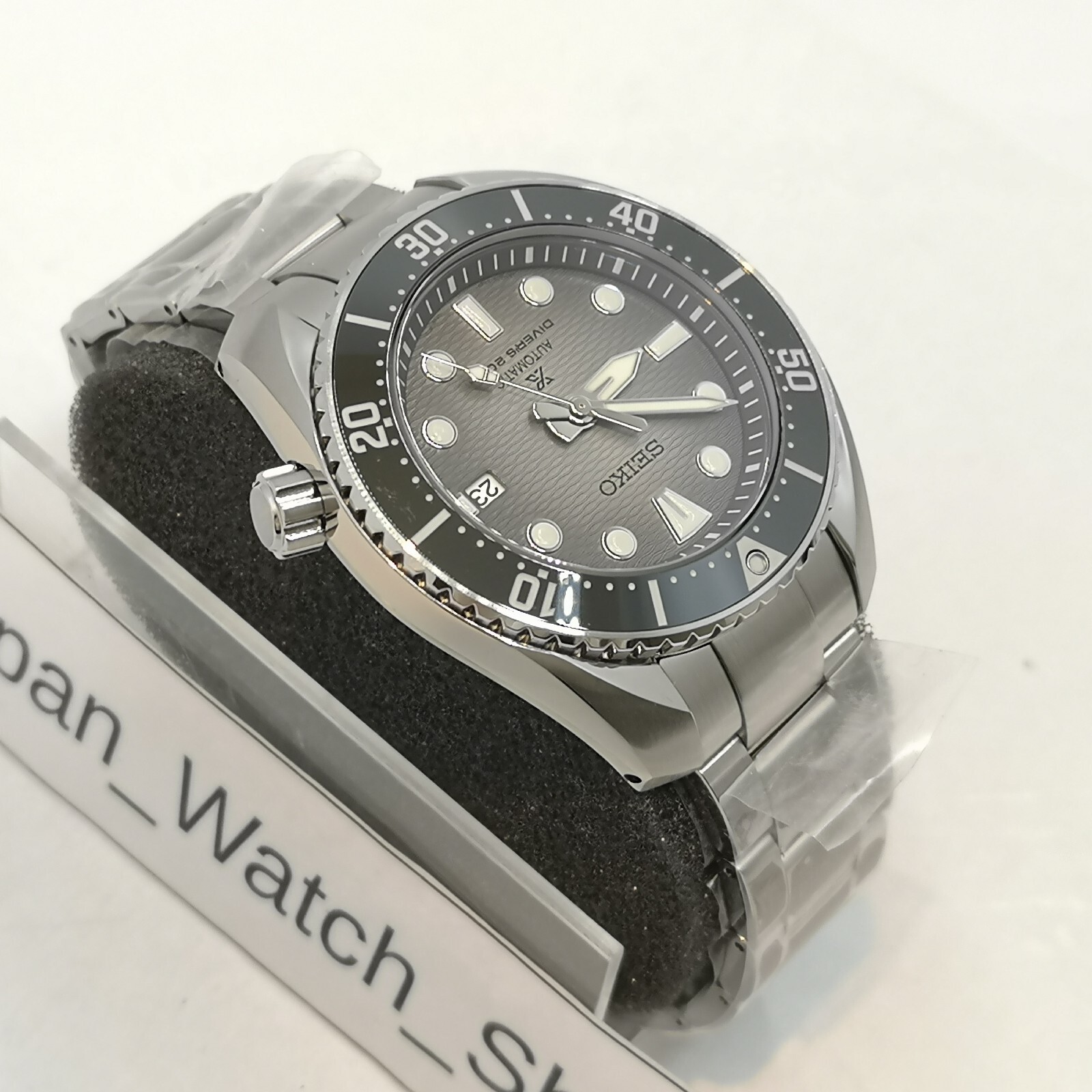 Pre-owned Seiko Prospex Diver Scuba Sbdc177 Black Mechanical Automatic Men Watch Box
