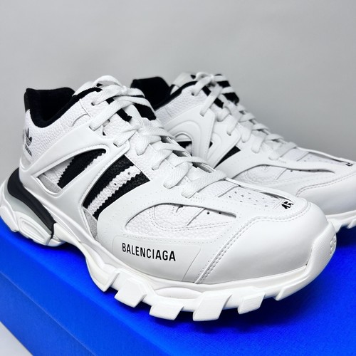 BALENCIAGA BALENCIAGA X ADIDAS TRACK FORUM SNEAKERS SIZE 45 EU / 12 US WHITE BLACK