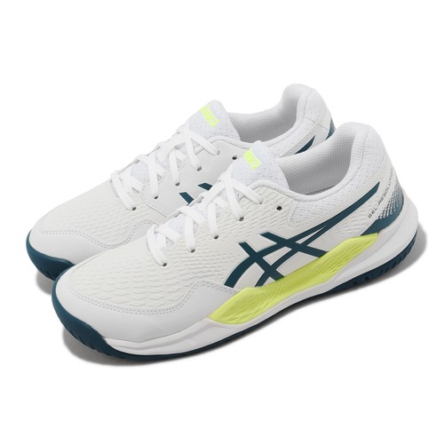 Женские теннисные кроссовки Asics GEL-Resolution 9 GS White Restful Teal Kids 1044A067-102