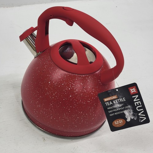 3.2 Quart Red White & Steel Speckle Finish