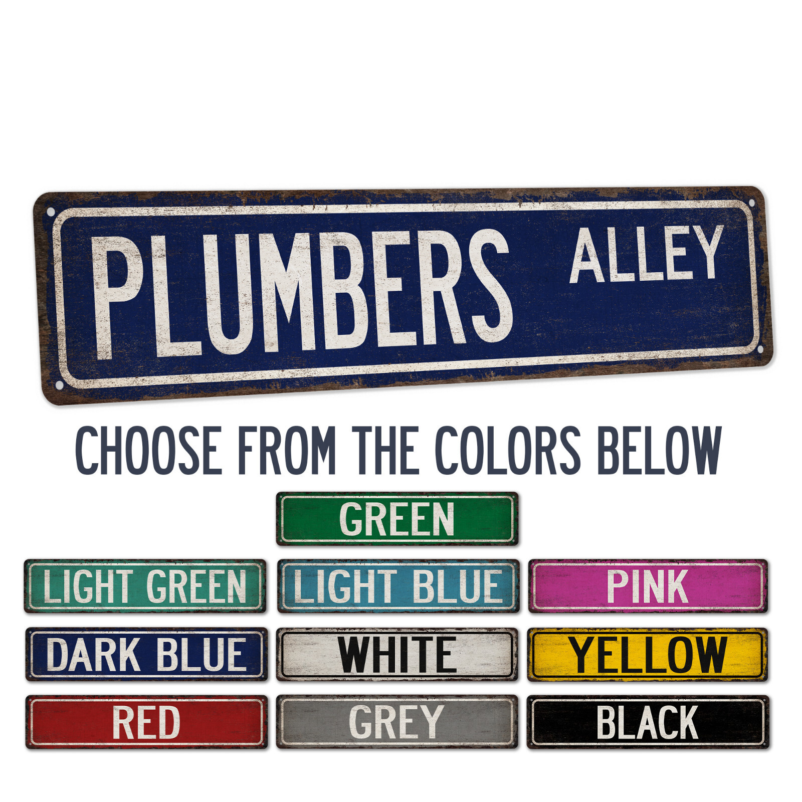 Plumber Street Sign Plumbing Union Man Cave Decor Gifts for Men 104180021025