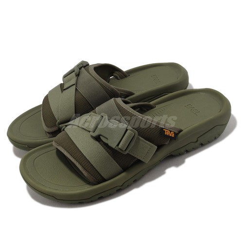 Teva M Hurricane Verge Slide Olive Green Мужские повседневные сандалии Тапочки 1136230-OLV