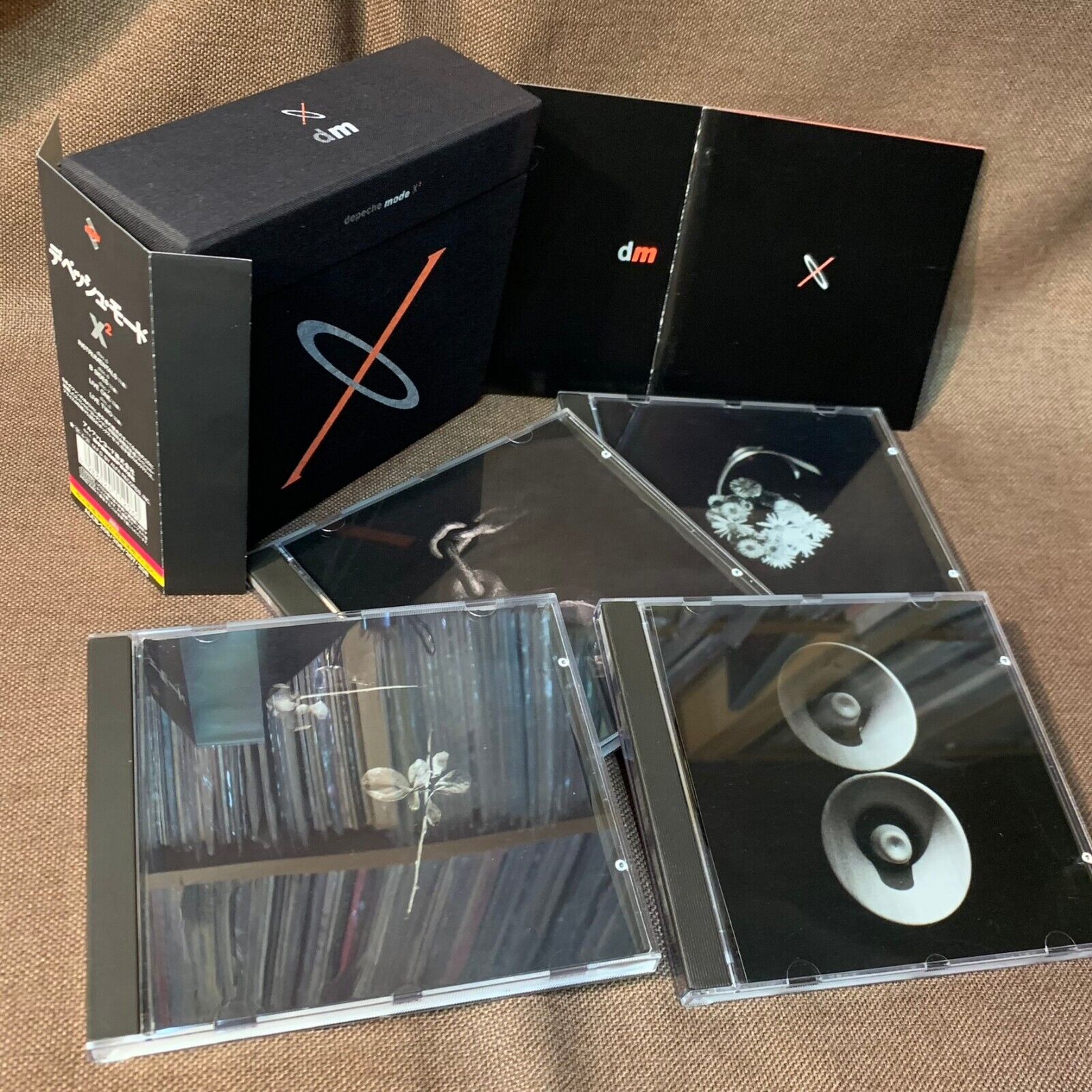 DEPECHE MODE X2 JAPAN 4-CD BOX SET ALCB-205~8 w/ OBI + 2 DEPECHE MODE X2 JAPAN 4-CD BOX SET ALCB-205~8 w/ OBI + 2