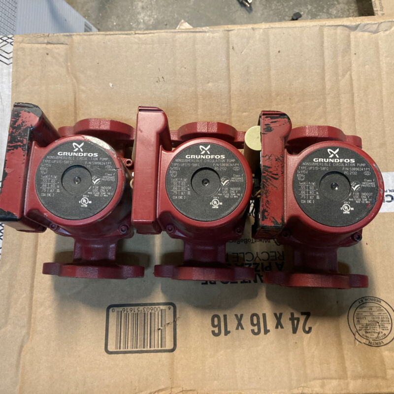 Grundfos UPS 15-58 FC Circulator Pump Lot Of 3 New,Damaged