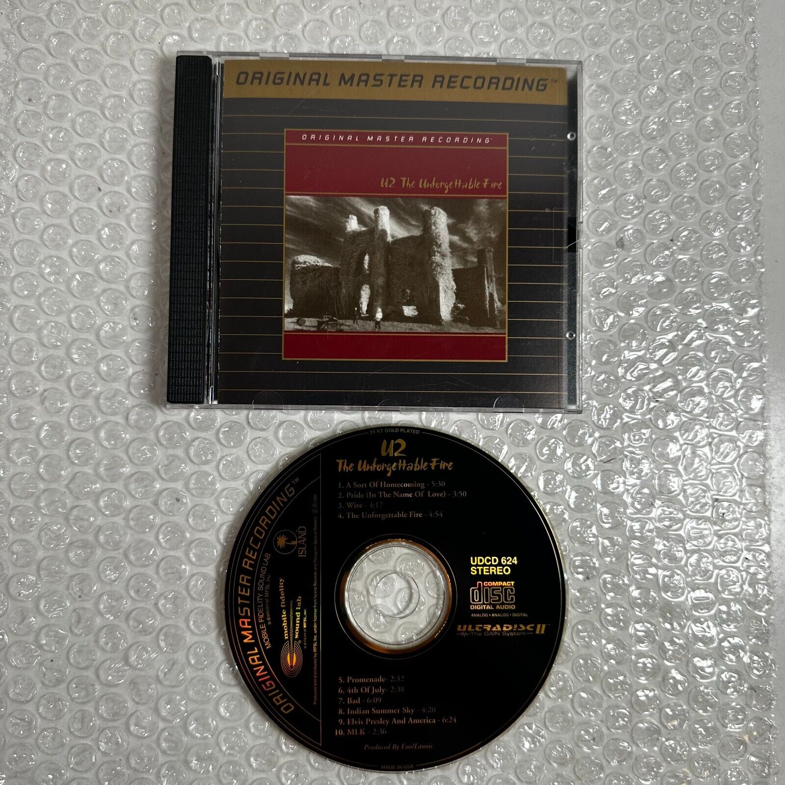 U2 – The Unforgettable Fire, Mobile Fidelity Sound Lab – MFSL UDCD 624 U2 – The Unforgettable Fire, Mobile Fidelity Sound Lab – MFSL UDCD 624