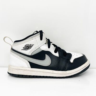 

Nike Boys Air Jordan 1 Mid 640735-073 Черные баскетбольные кроссовки, размер 9C, Черный, Air Jordan 1 Mid