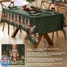 Newbridge Christmas Nutcracker Border 60 x 102 Inch Rectangle Fabric Tablecloth, Hunter Green Holiday Table Cover for Dinner Party and Banquet