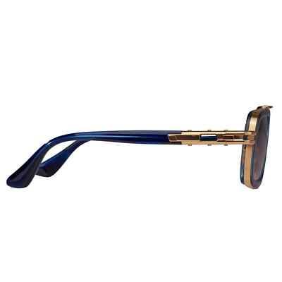 Pre-owned Dita Lxn-evo Dts403-a-03 Blue Swirl Yellow Gold Brown Gradient Lens Sunglasses