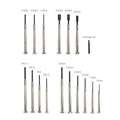 Steelman 16 Piece Steel Shaft Swivel Head Precision Screwdriver Set 41800