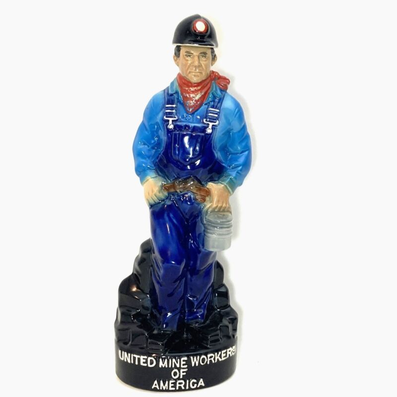 United Mine Workers Of America Coal Miner Porcelain 13" Figure-Rare-Hard To Find