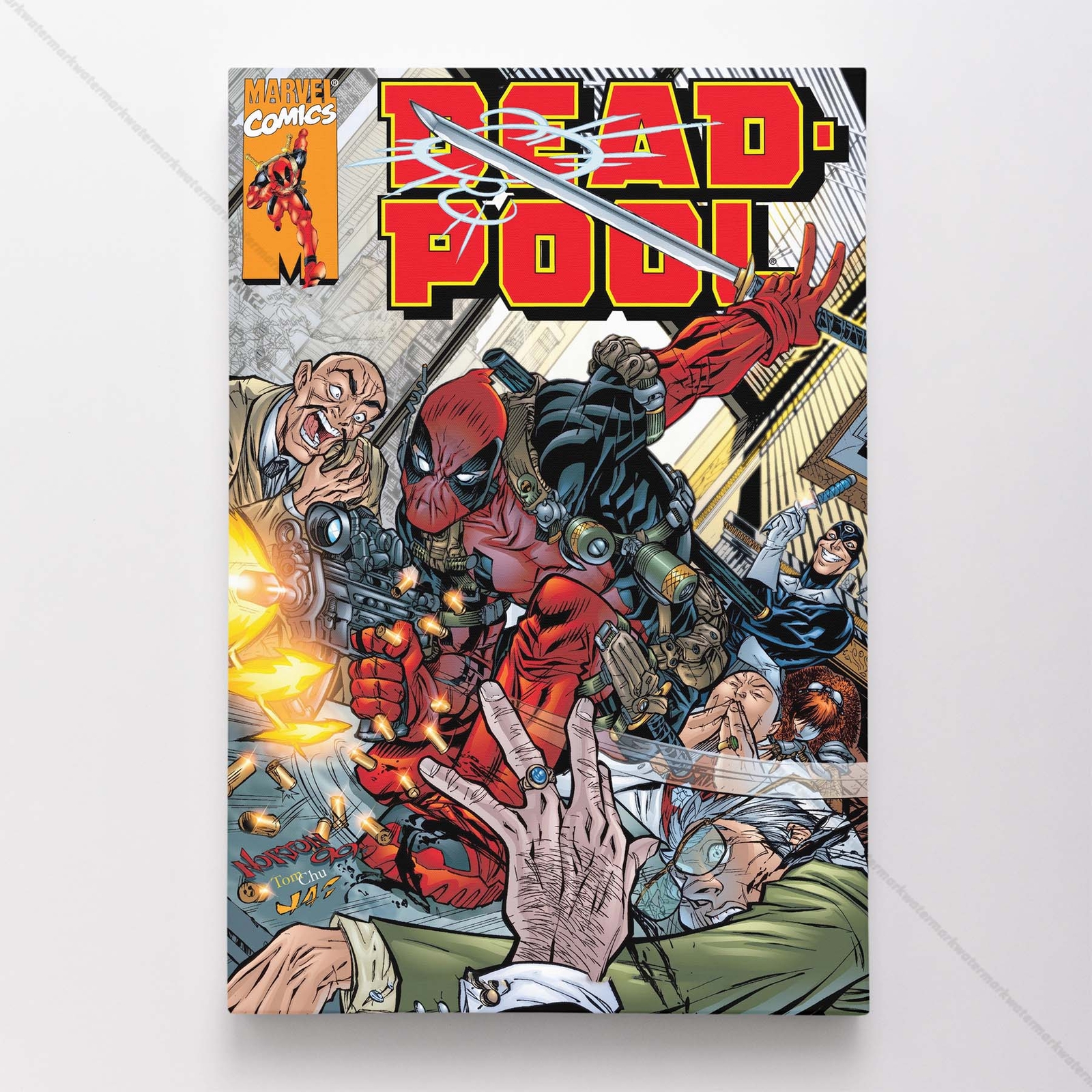Deadpool Poster Canvas Marvel Comic Book Cover Art Print #35945