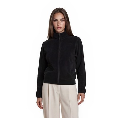 The North Face Osito Fleece Jacket Women's Size Large Pockets Black  Full Zip