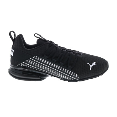 

Puma Axelion Linear Lines 37804201 Мужская черная парусиновая спортивная обувь для бега, Черный, Puma Axelion Linear Lines