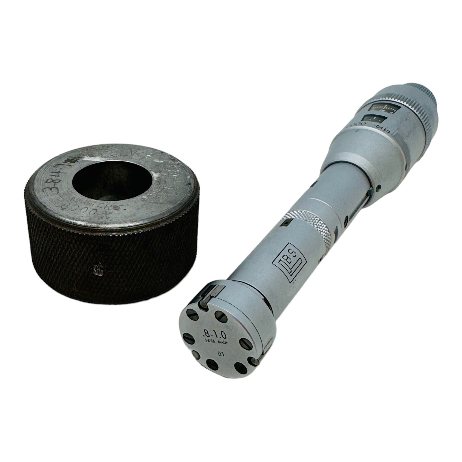 BROWN & SHARPE 0.8-1.0 INTRA-MIC INSIDE BORE MIRCOMETER w/MASTER