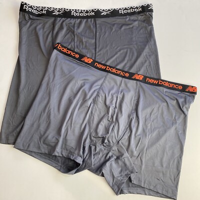 New Balance  Reebok 4XL Plus Size Mens Boxer Briefs Lightweight