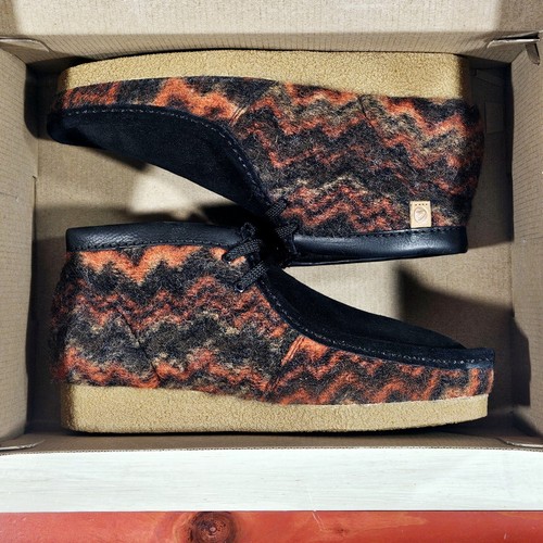 Clarks shacre boot ブラック スエード US 7 1/2 MENS CLARKS SHACRE CHUKKA BOOT BLACK SUEDE LEATHER WALLABEES