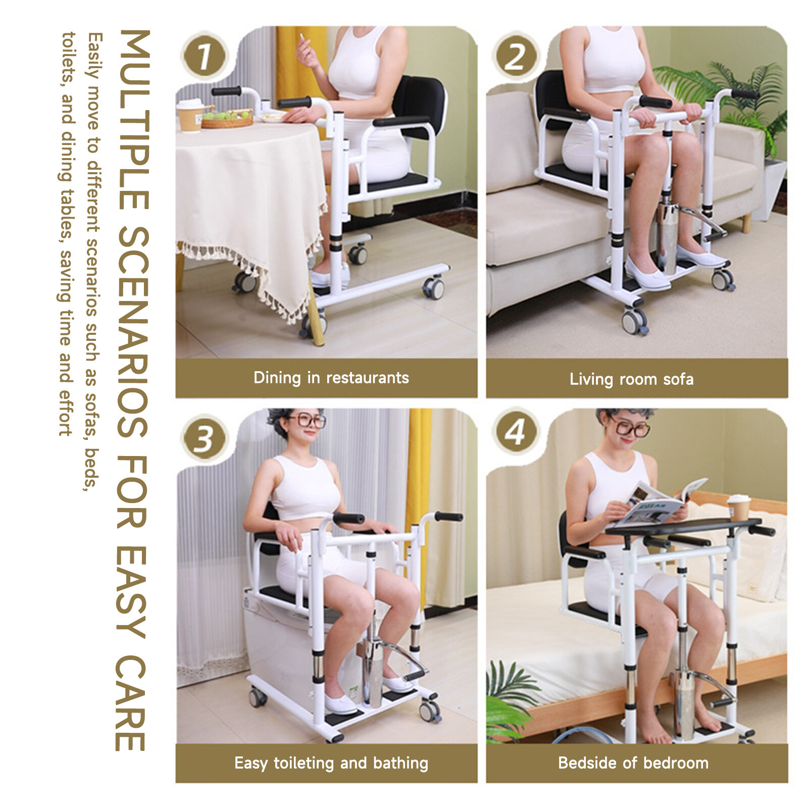 For Elderly Patient Lift Wheelchair Hydraulic Patient Lift Aid Transfer w remoXD