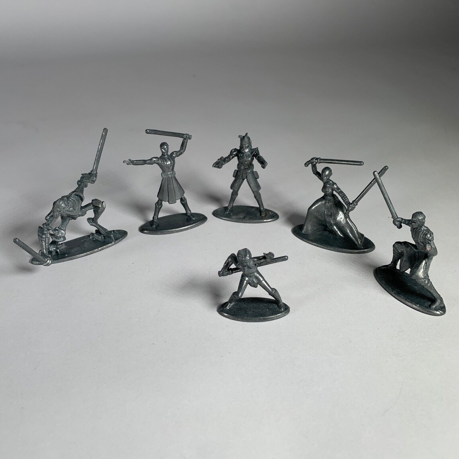 Set of 6 2008 Star Wars: The Clone Wars Metal LFL Figures Set of 6 2008 Star Wars: The Clone Wars Metal LFL Figures