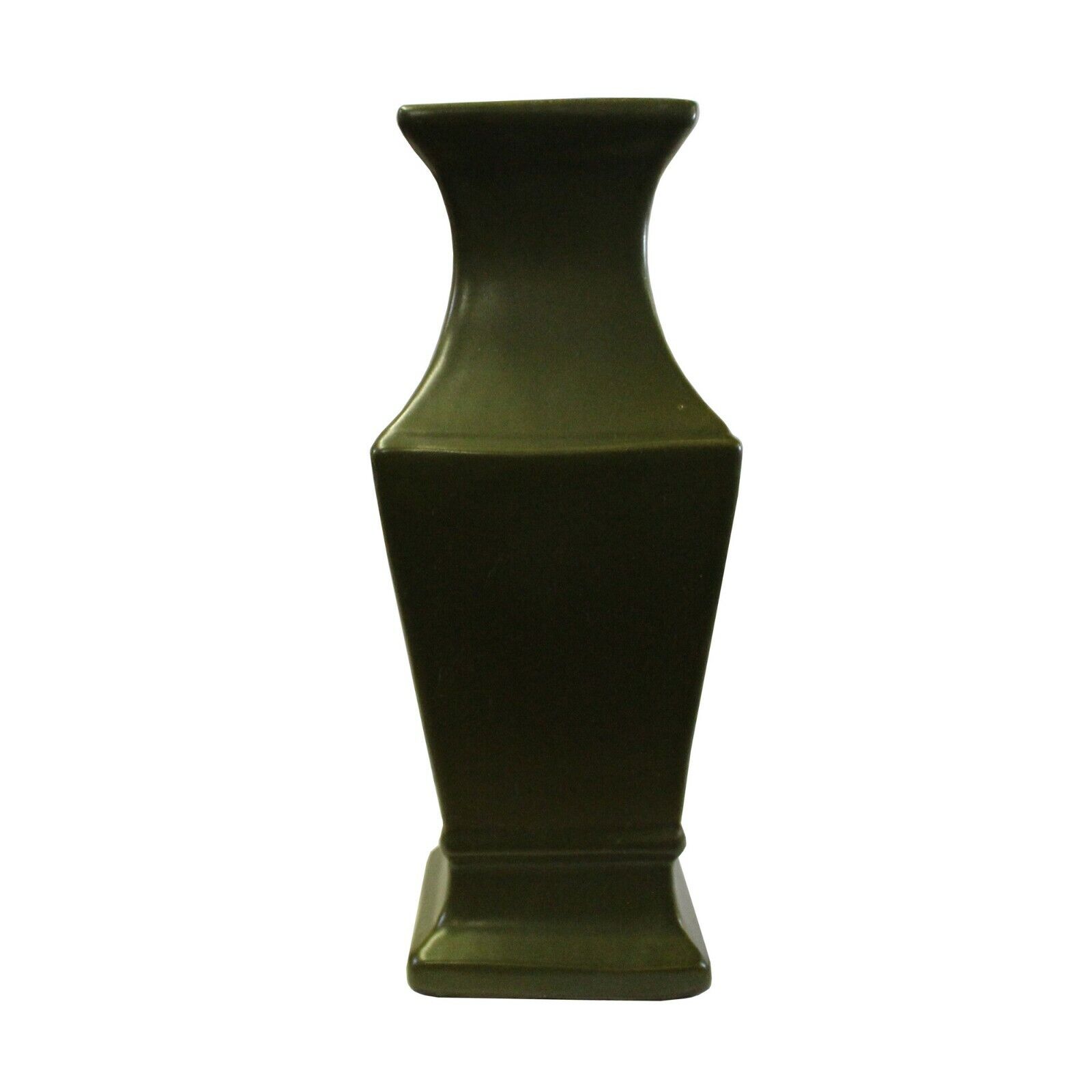 Chinese Handmade Dark Olive Green Ceramic Accent Vase ws321S Chinese Handmade Dark Olive Green Ceramic Accent Vase ws321S