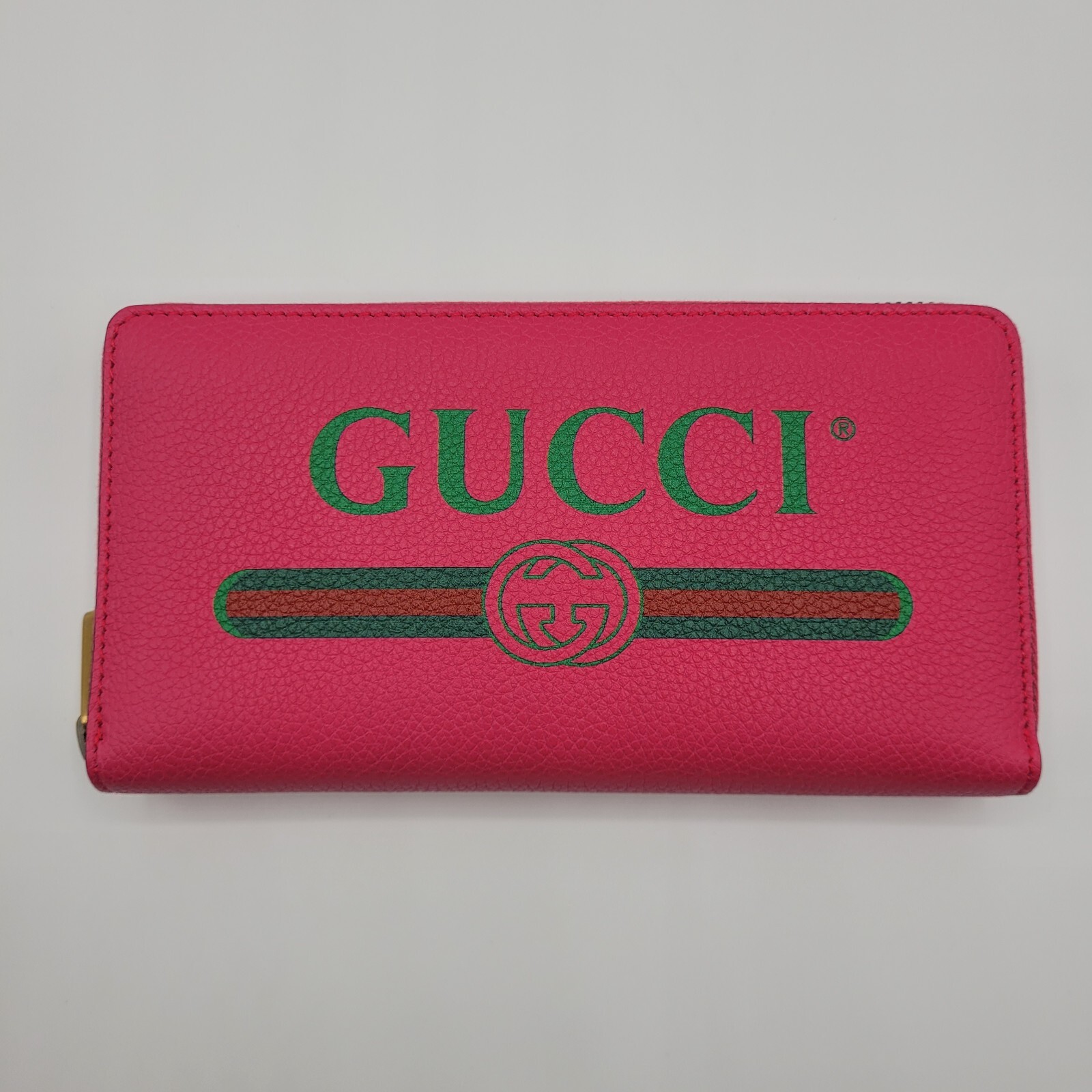 GUCCI Calfskin GG Matelasse Card Case Wallet Perfect Pink