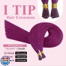 YoungSee I Tip Hair Extensions Purple Itip Hair Extensions Human Hair Purple Hair Extension Itips Extensions Real Human Hair Color Hair Extension Tip Human Hair 18Inch 30s 25g