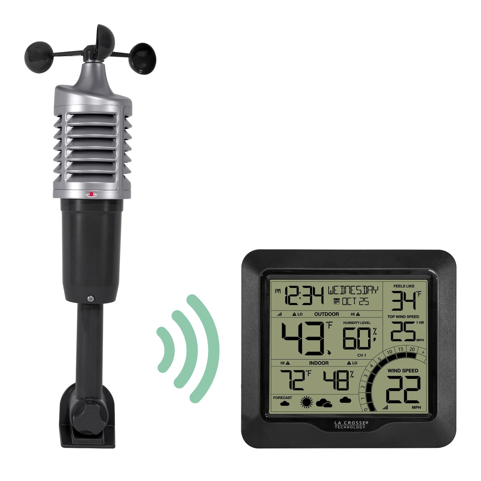 Wind Speed Weather Station with Sensor backyard Home ...