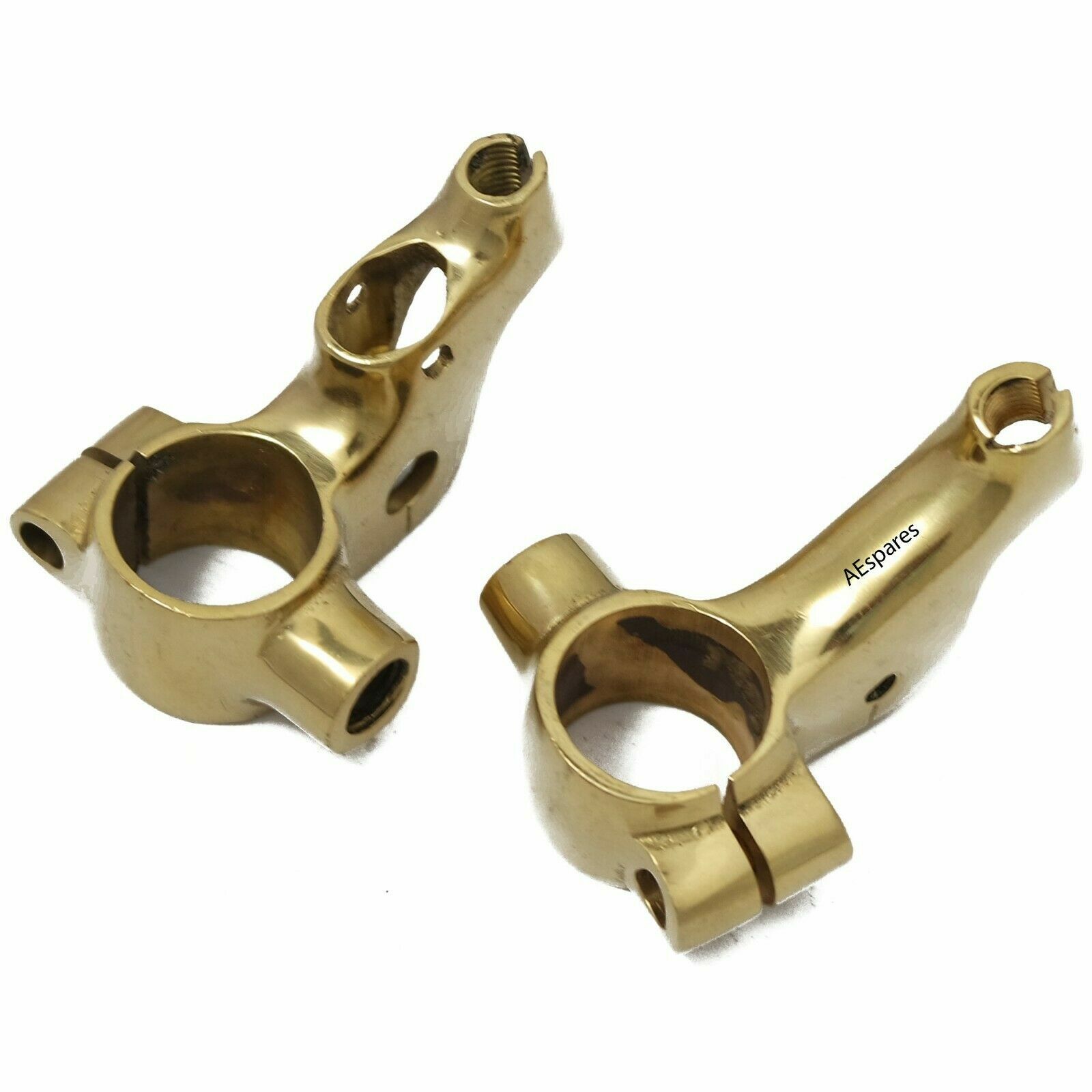 Fits Royal Enfield Early  Brass Brake & Clutch Lever Set 7/8" Handel Bar 