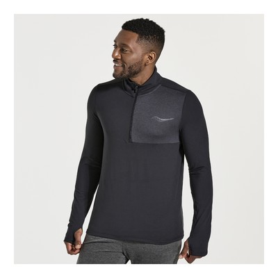 

Мужская одежда Saucony Sunday 1/4 Zip Black, Черный