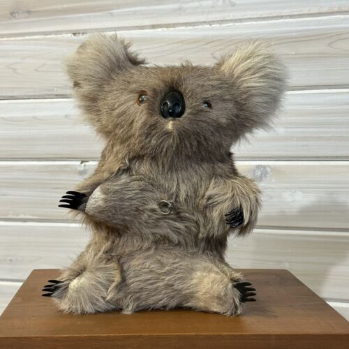 Vintage Musical Koala Bear Sankyo Wind-up 6” Brown Beige