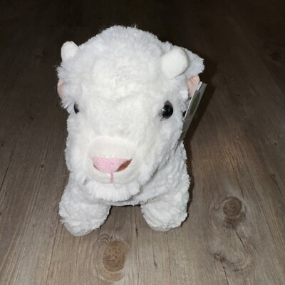 ADORE White Baby Cashmere Kid Goat Plush Stuffed Animal Toy New  12  NEW