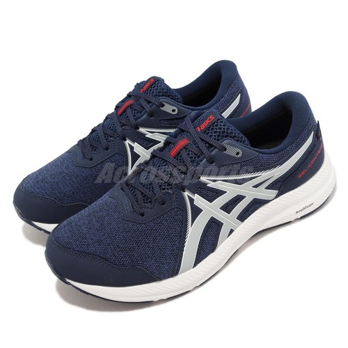 

Asics GEL-Contend 7 WP 4E Extra Wide Navy White Мужчины Унисекс Бег 1011B333-400, Серый, Gel-contend 7 Wp 4e Extra Wide