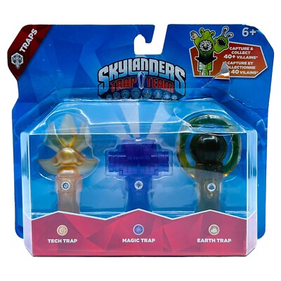 Skylanders Trap Team 3-Pack Tech Magic Earth Traps New Read Description