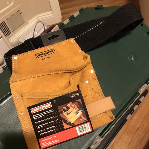 craftsman nail and tool pouch with polyweb belt 940640