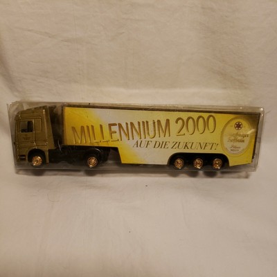 Millennium 2000 Auf Die Zukunft! Pilsner Beer Semi Truck Die Cast Toy By DGD
