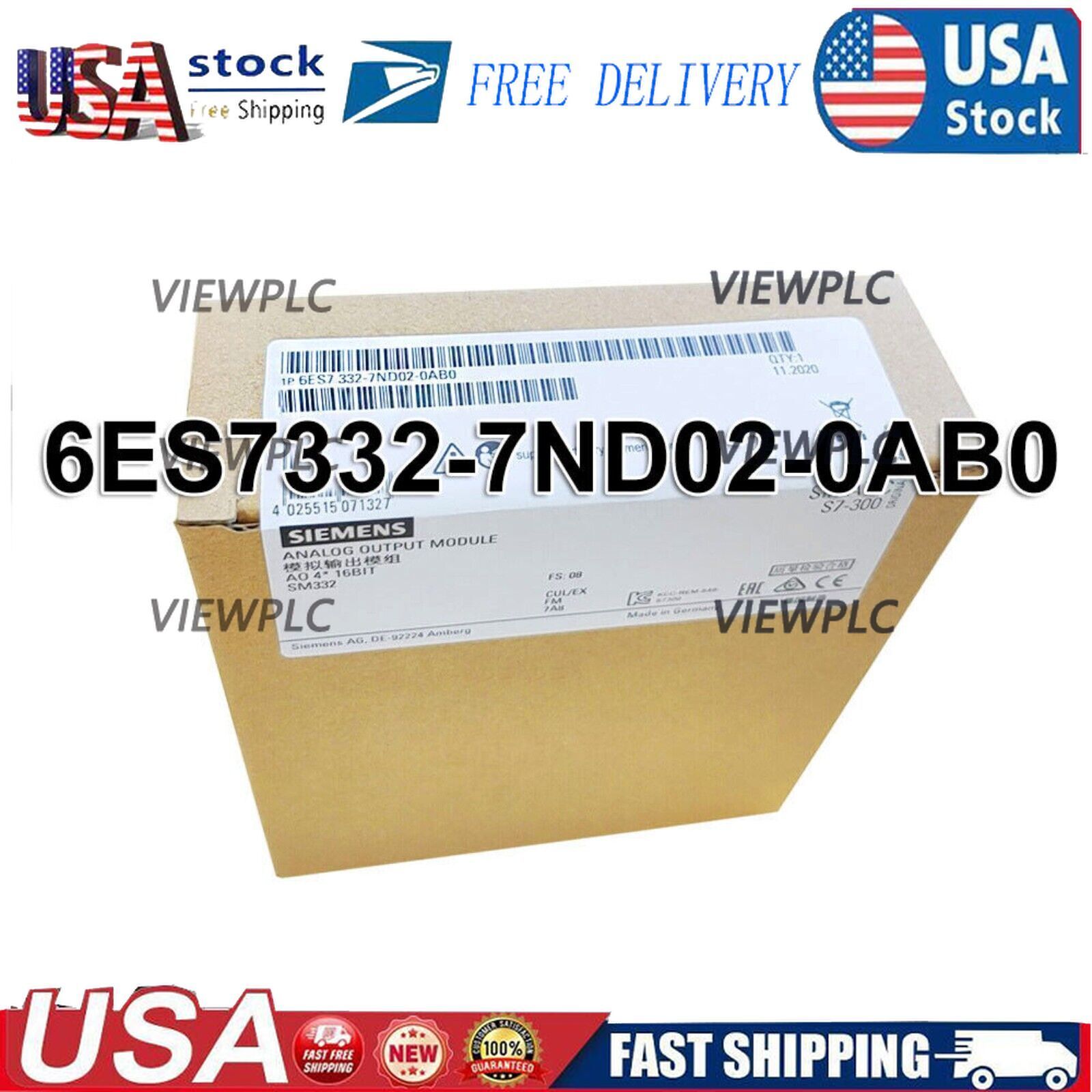 %新品　未使用 6ES7332-7ND02-0AB0 複数在庫 S7-300 SM332 Analog Cur/Volt Output 4-Point New Siemens 6ES7 332-7ND02-0AB0 6ES7332-7ND02-0AB0 S7-300 Analog