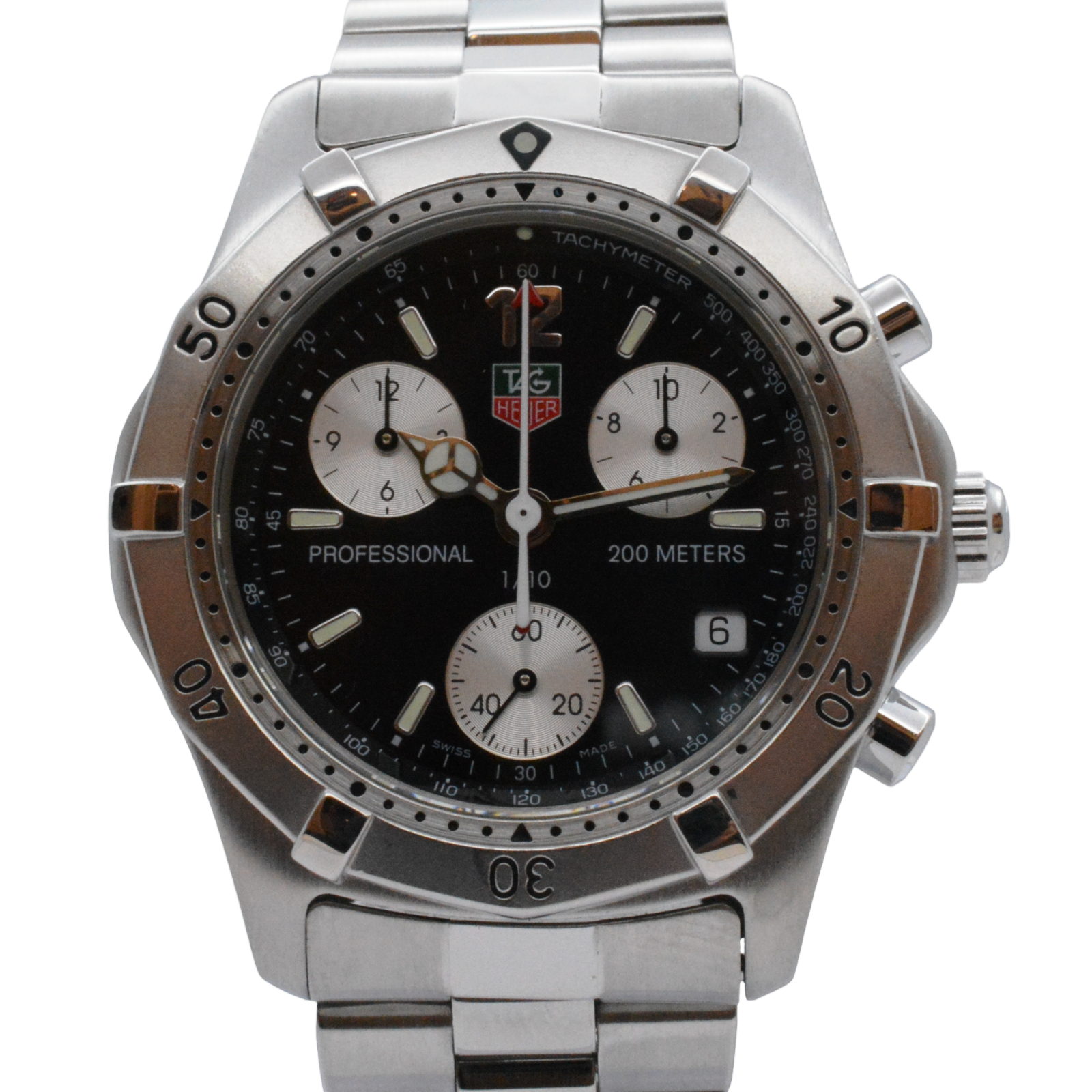 Tag Heuer 2000 Professional CK1112 Chronograph Date Steel