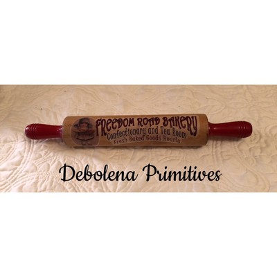 Farmhouse Kitchen Vintage 1940s Glass Bakery Rolling Pin