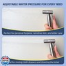 Vayzluiy Handheld Toilet Bidet Sprayer for Toilet-Adjustable Water Pressure Control with Bidet Hose for Feminine Wash, Stainless Steel Brushed Nickel Cloth Diaper for Baby Wash (Stainless Steel, 2)