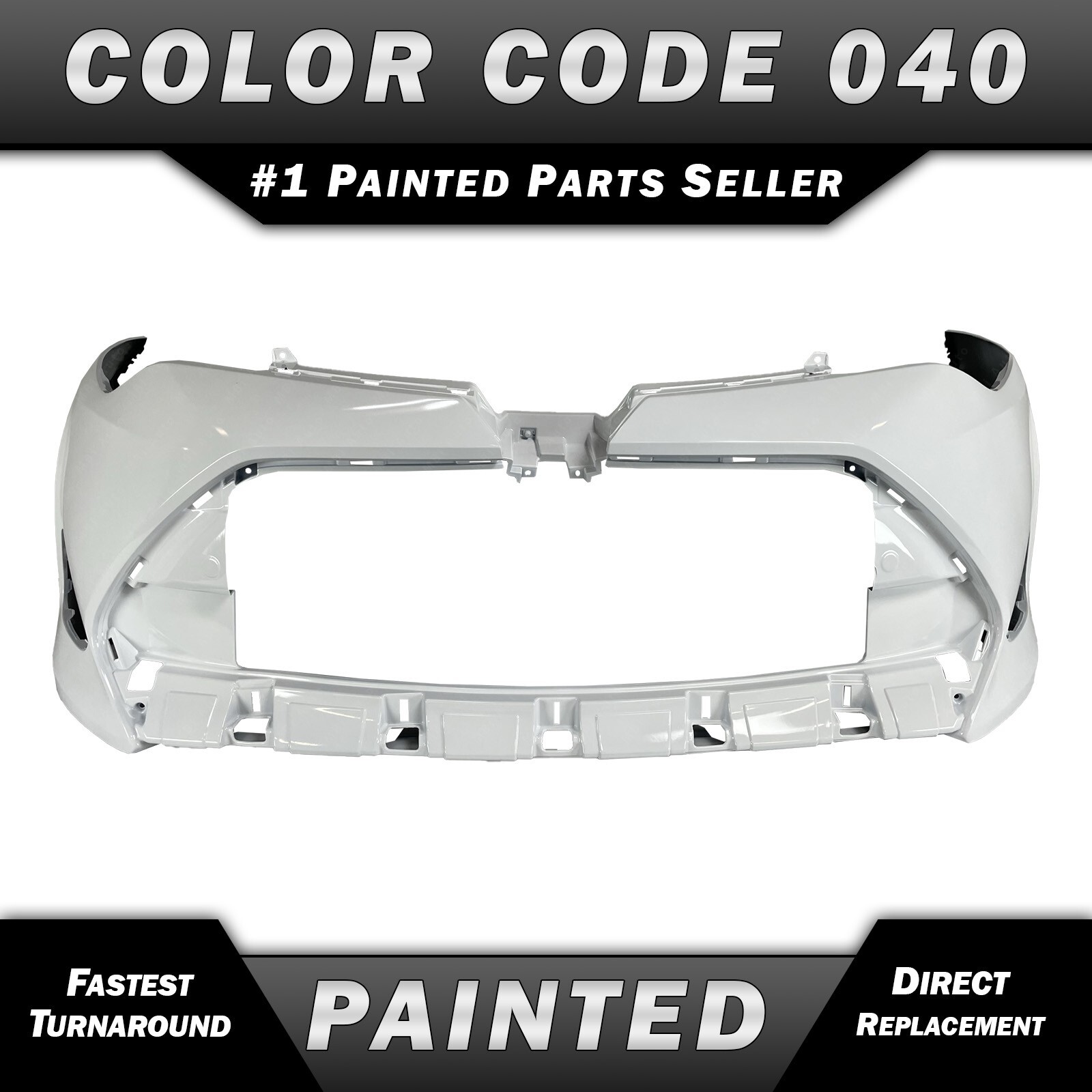 NEW Painted *040 White* Front Bumper Cover for 2017-2019